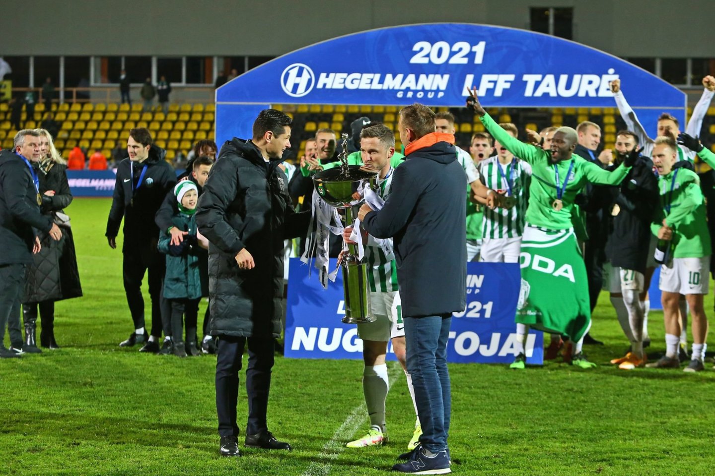 LFF taurę iškovojo Vilniaus „Žalgiris“.<br> G.Šiupario nuotr.