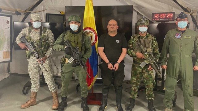 Didelė pergalė Kolumbijai: sulaikytas ieškomiausias šalies narkotikų baronas