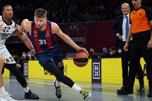 Skaudi nesėkmė: Rokas Giedraitis patyrė traumą, o be jo „Baskonia“ krito Mursijoje