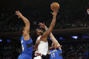 Ignas Brazdeikis su „Magic“ pirmąją pergalę šventė Niujorke prieš „Knicks“, kuriam pralaimėjo namie