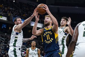 D. Sabonis buvo aktyvus, tačiau „Pacers“ neįkando čempioniško riešuto