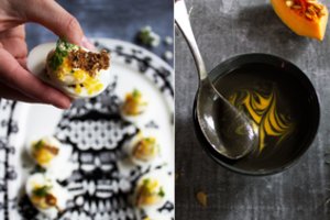 3 receptai Helovino puotai: nuo velniškų kiaušinių iki juodos moliūgų sriubos