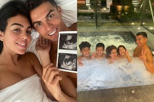 Futbolo žvaigždės Cristiano Ronaldo mylimoji laukiasi dvynukų