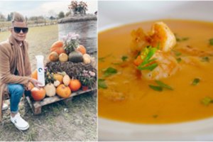 Plaukų stilistas Karolis Murauskas pasidalino firminiu moliūgų sriubos receptu