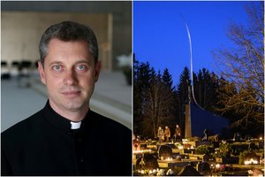 Kunigas R. Doveika – apie kapinių lankymą per pandemiją ir vakcinacijos svarbą: „Į skiepą turime žiūrėti kaip į man skirtą gėrį“