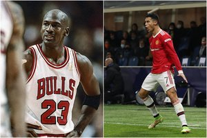 Po herojiško šou – C. Ronaldo palyginimas su krepšinio legenda M. Jordanu