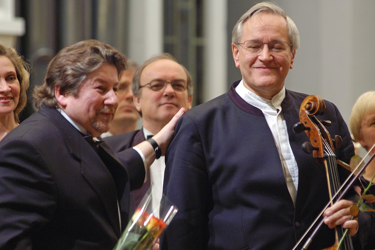Kompozitorius A.Šenderovas ir violončelininkas D.Geringas draugavo nuo vaikystės.<br> D.Matvejevo nuotr.