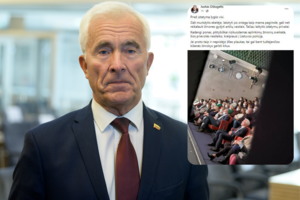 Be kaukės spektaklį stebėjęs D. Kepenis prisivirė košės: „Solidarizavausi su aktoriais“