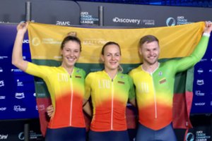 Startavo UCI dviračių treko Čempionų lyga: geriausiai pasirodė ir žiūrovų ovacijų sulaukė O. Baleišytė