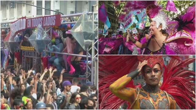 Buenos Airės gatvės nusidažė spalvomis: LGBT bendruomenė po COVID-19 apribojimų švenčia sugrįžimą