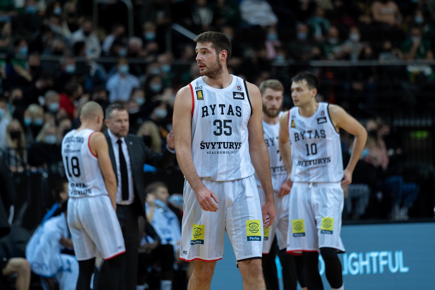 Kaune „Žalgiris“ žaidė rungtynes su Vilniaus „Rytu“<br>G.Bitvinsko nuotr.