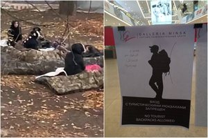 Skrydžių iš Artimųjų Rytų į Baltarusiją skaičius auga, o migrantai šąla gatvėse: neįleidžia net į prekybos centrus