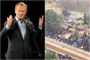 D. Tuskas: kyla grėsmė Lietuvos ir Lenkijos sienų saugumui, metas apsvarstyti 4-ojo NATO straipsnio aktyvavimą