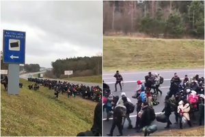 ES ruošia išplėsti sankcijas Baltarusijai dėl „žmonių kontrabandos“
