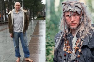 Visagino patriotas visur vaikšto tik basas: „Vilniuje turbūt išprotėčiau“