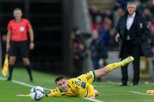 Sėkmingai atrankos užbaigti nepavyko: Lietuvos futbolo rinktinė nusileido Šiaurės Airijai 