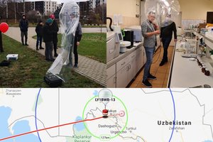 Lietuviai radijo mėgėjai trečią kartą aplink Žemės rutulį paleido skrieti balioną