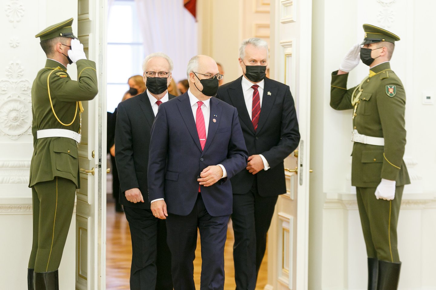  Lietuvos, Latvijos ir Estijos prezidentų susitikimas.<br> T.Bauro nuotr.