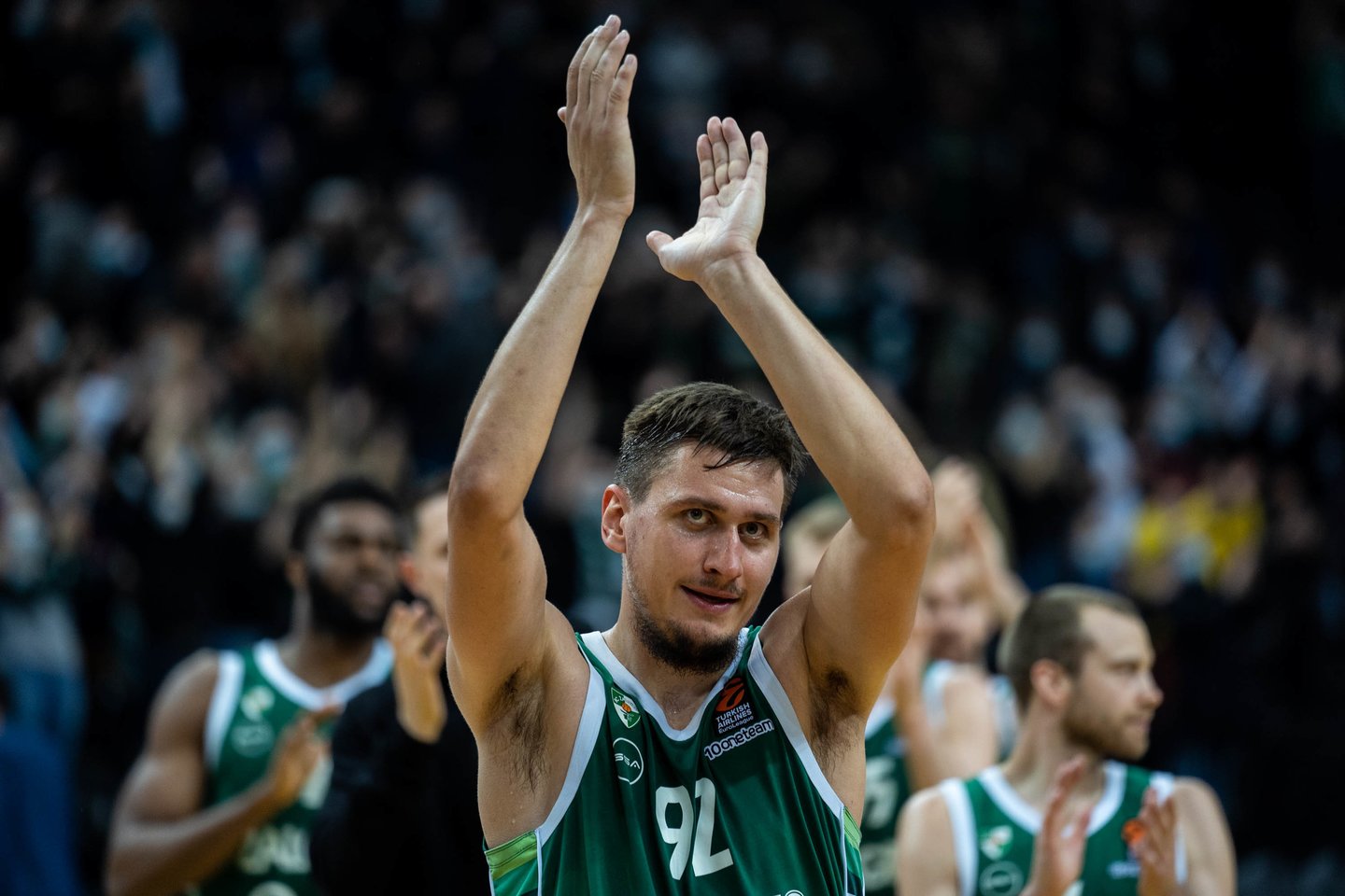 „Žalgiris“ iškovojo pirmąją pergalę šio sezono Eurolygoje. <br>G.Bitvinsko nuotr.