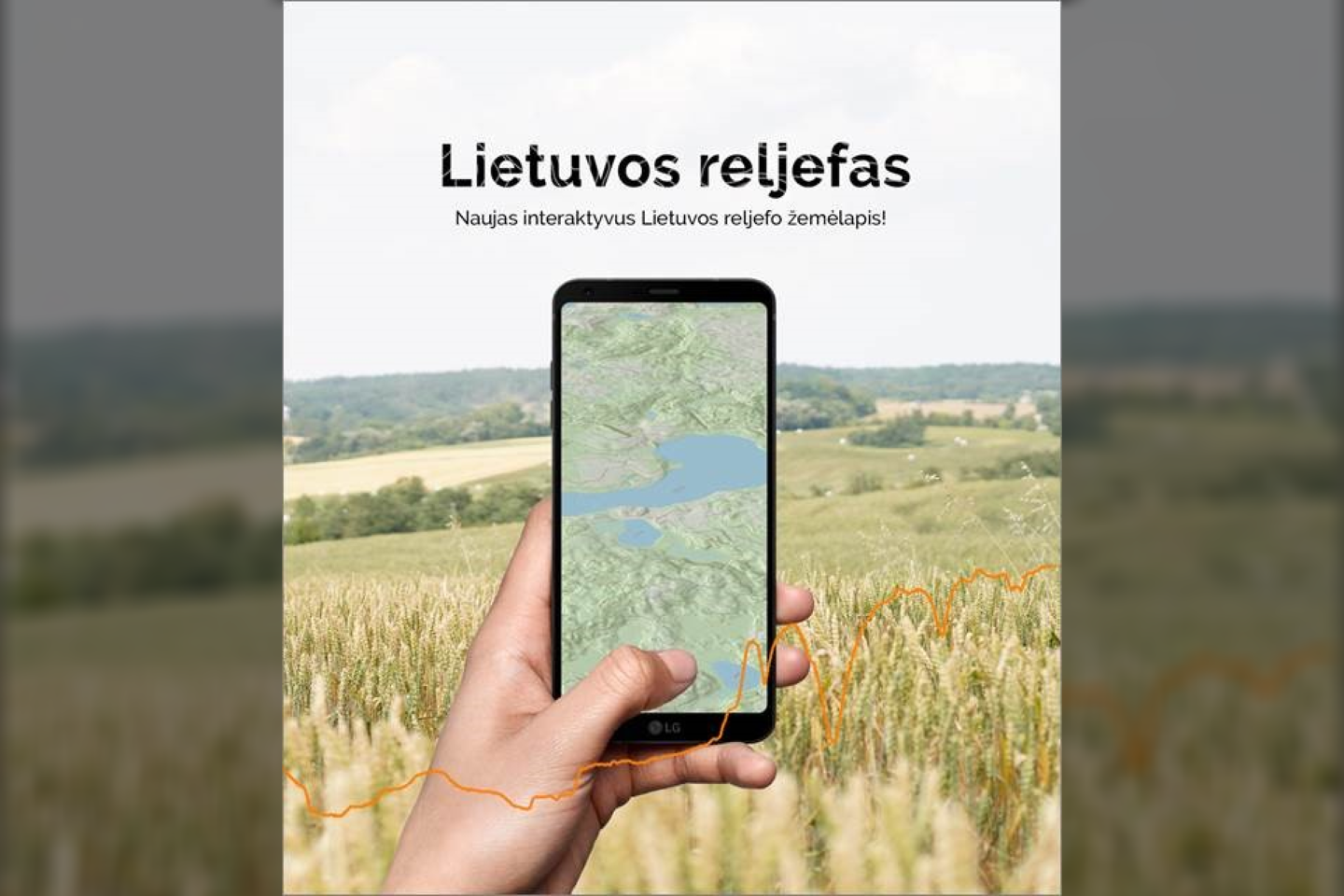  „Hnit-Baltic“ papildė maps.lt portalą nauju interaktyviu Lietuvos reljefo žemėlapiu.<br> „Hnit-Baltic“ iliustr.