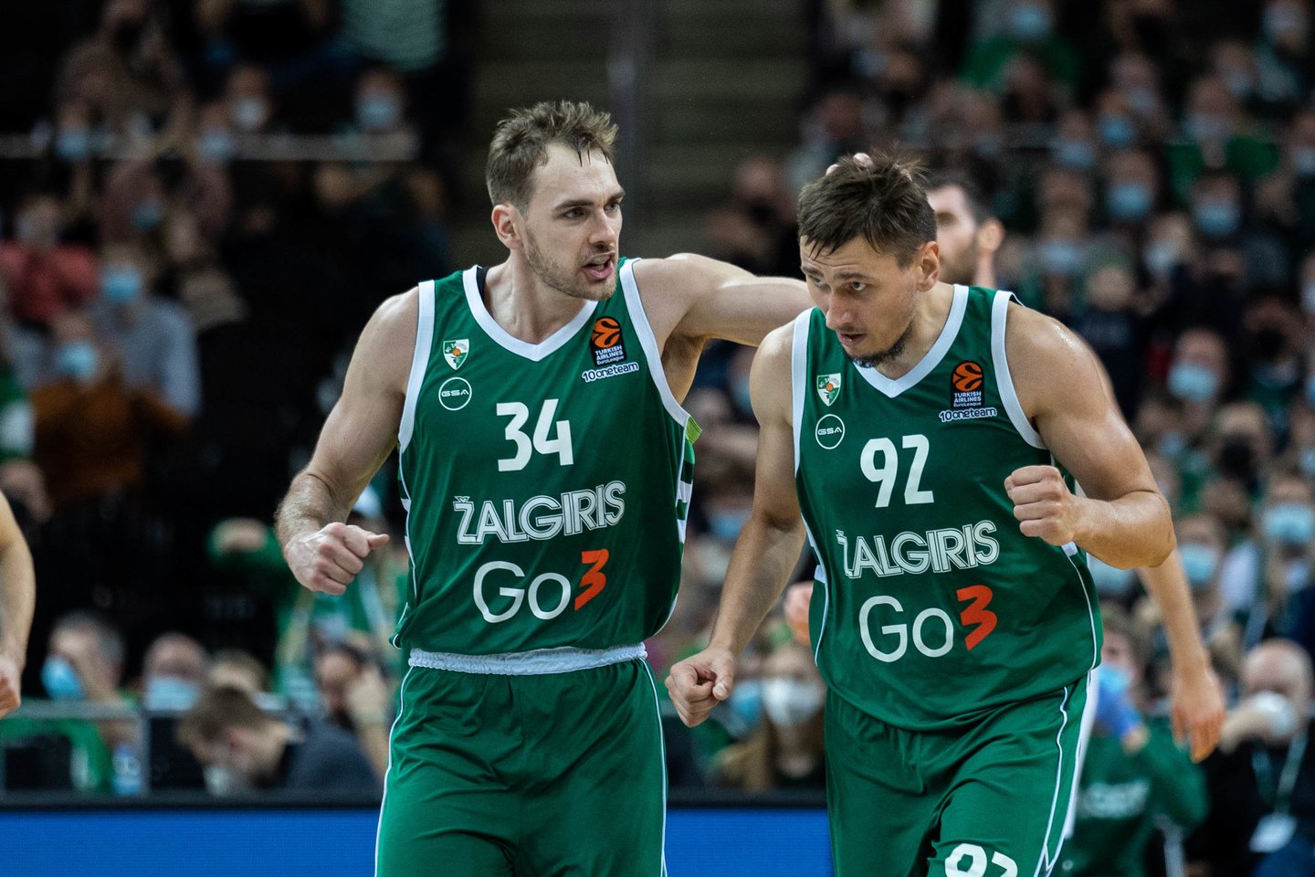 „Žalgiris“ iškovojo pirmąją pergalę Eurolygoje.<br>G.Bitvinsko nuotr.