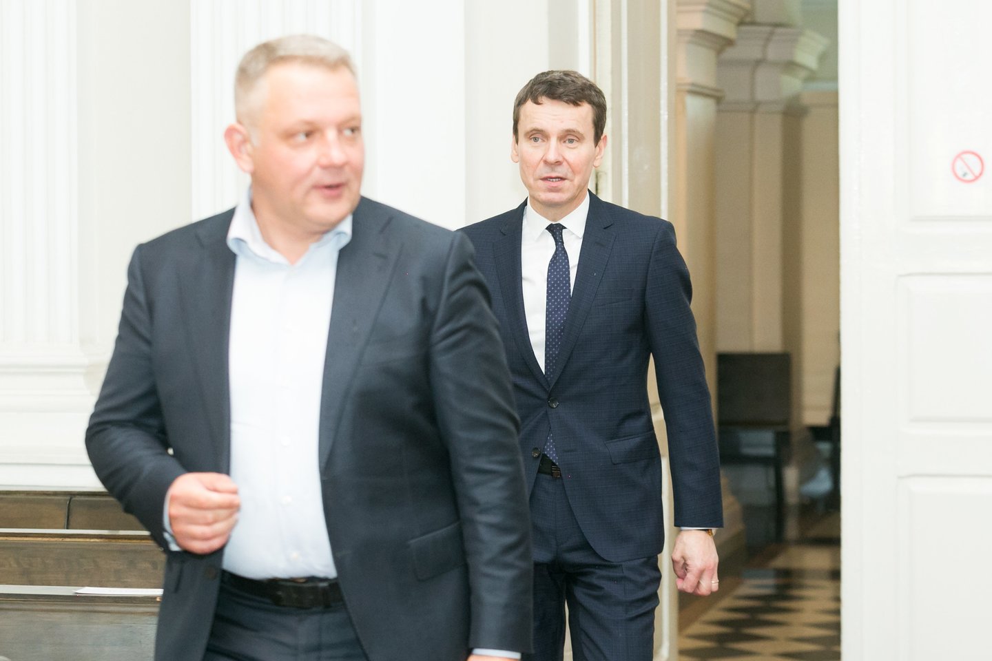 Nuo 2015 metų rugsėjo 23-iosios iki 2016 metų gegužės 7 dienos tuometis koncerno „MG Baltic“ valdybos narys R.Kurlianskis ne kartą buvo susitikęs su tada Liberalų sąjūdžiui vadovavusiu Seimo nariu E.Masiuliu.<br>T.Bauro nuotr.