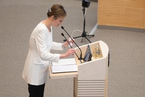 Viktorija Čmilytė-Nielsen pristatė Erikos Leonaitės kandidatūrą į Seimo kontrolierius