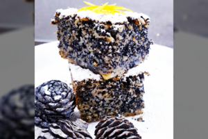 Aguonų pyragas su obuoliais namus iškvėpins jaukiausiais kvapais