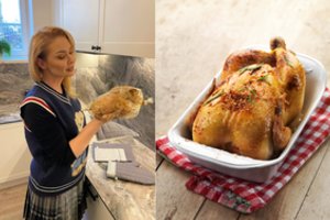 Natalija Bunkė dalijasi kalėdinio viščiuko su medumi receptu: net pirštus aplaižysite
