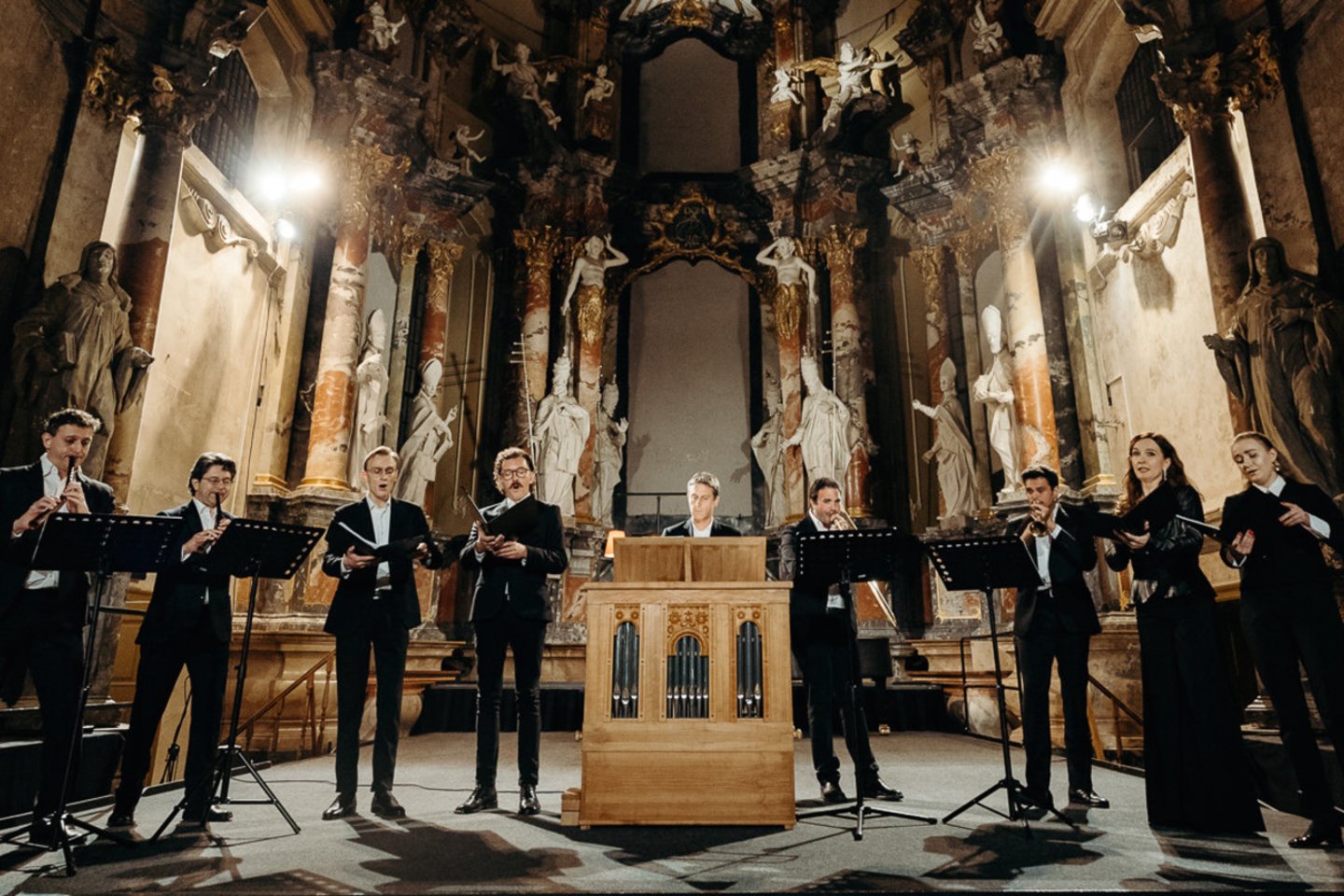 Ansamblio „Canto Fiorito“ koncertas Šv.Kotrynos bažnyčioje Vilniuje.<br>M.Endriuškos nuotr.