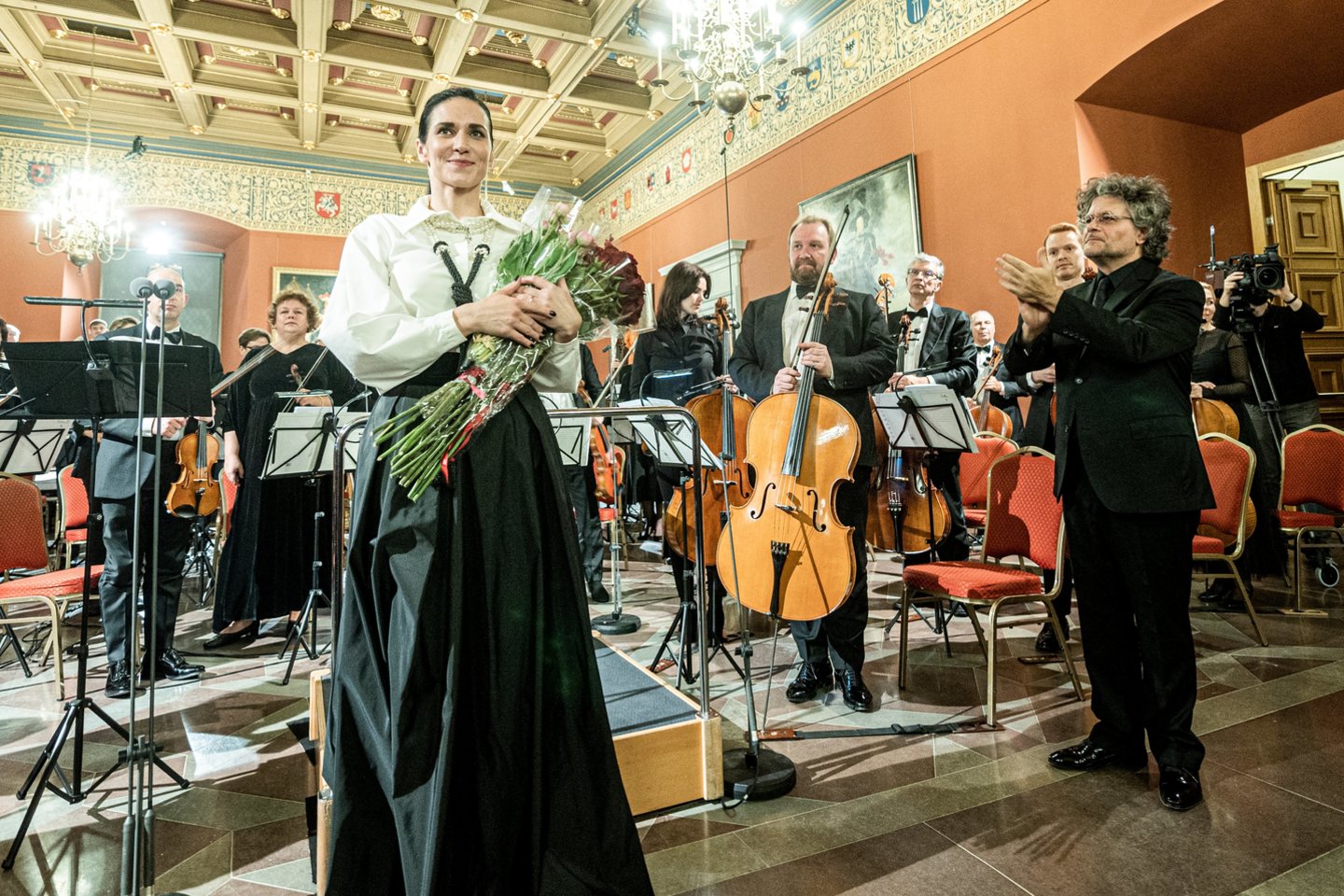  LVSO ir I.Prudnikovaitės koncertas Valdovų rūmuose.<br> D.Matvejevo nuotr.
