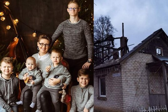 Daugiavaikę šeimą iš Jiezno sukrėtė baisi nelaimė: atėmė ne tik namus, bet ir kūdikį