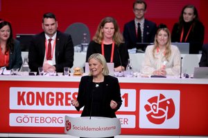 Švedijos parlamentas trečiadienį balsuos dėl socialdemokratės Magdalenos Andersson paskyrimo premjere