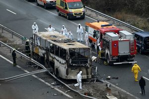 Bulgarija ir Šiaurės Makedonija gedi turistinio autobuso avarijos aukų