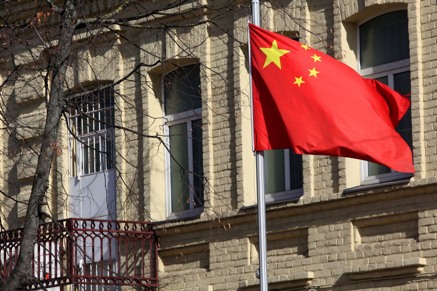Kinijos ambasada Vilniuje.<br>V.Balkūno nuotr.