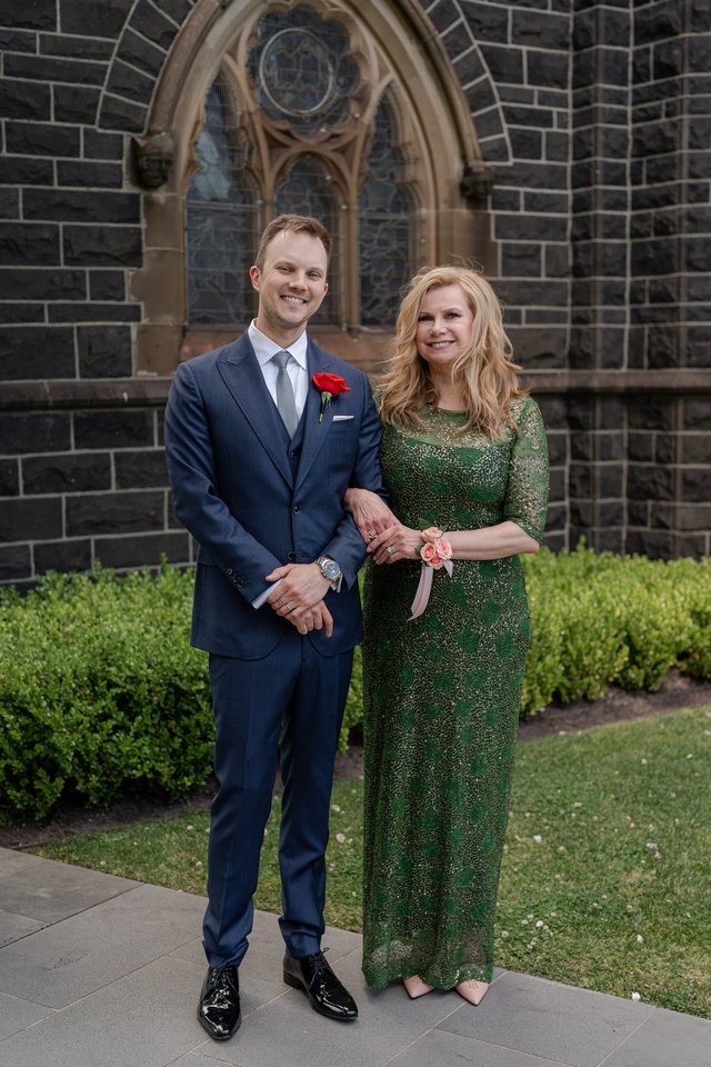  Australijoje savo išrinktąją vedė Elle Grigaitis sūnus Boydas Martinas.<br> Corey Wright nuotr.