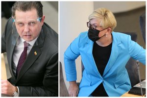 Į Seimo nario klausimą I. Šimonytė atsakė cituodama jo paties žodžius: „Baikite audrinti visuomenę“