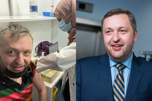 Antanas Guoga pasiskiepijo trečiąja vakcina nuo koronaviruso