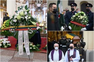 Lietuva atsisveikino su partizanu J. Jakavoniu-Tigru: laidotuvės vyko Merkinėje