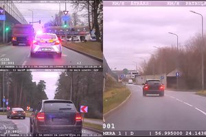 Pareigūnai „Porsche“ vairuotoją gaudė po visą miestą: namo iškeliavo su 8 protokolais