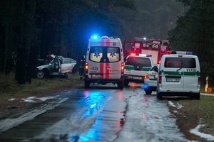 Kauno rajone – jauno vairuotojo žūtis: neišgyveno po stipraus smūgio į medį