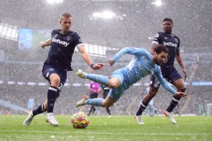 Visų rungtynių metu dominavęs „Manchester City“ įveikė „West Ham United“ futbolininkus