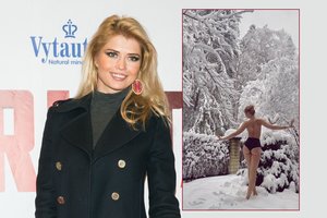 Jolanta Leonavičiūtė pirmuoju sniegu pasidžiaugė nusimetusi drabužius: „Šalta nebuvo“