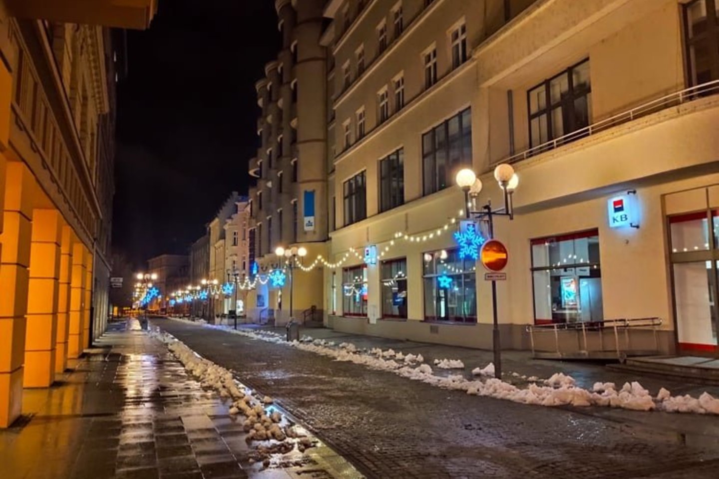 Opavos miestas vakare.<br>G.Šiupario nuotr.