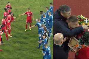 A lygoje – jautrus akordas: karjerą baigęs šešiskart Lietuvos čempionas išlydėtas „gyvuoju tuneliu“