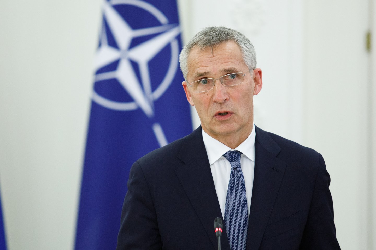 NATO generalinis sekretorius Jensas Stoltenbergas.<br>V. Skaraitis nuotr.
