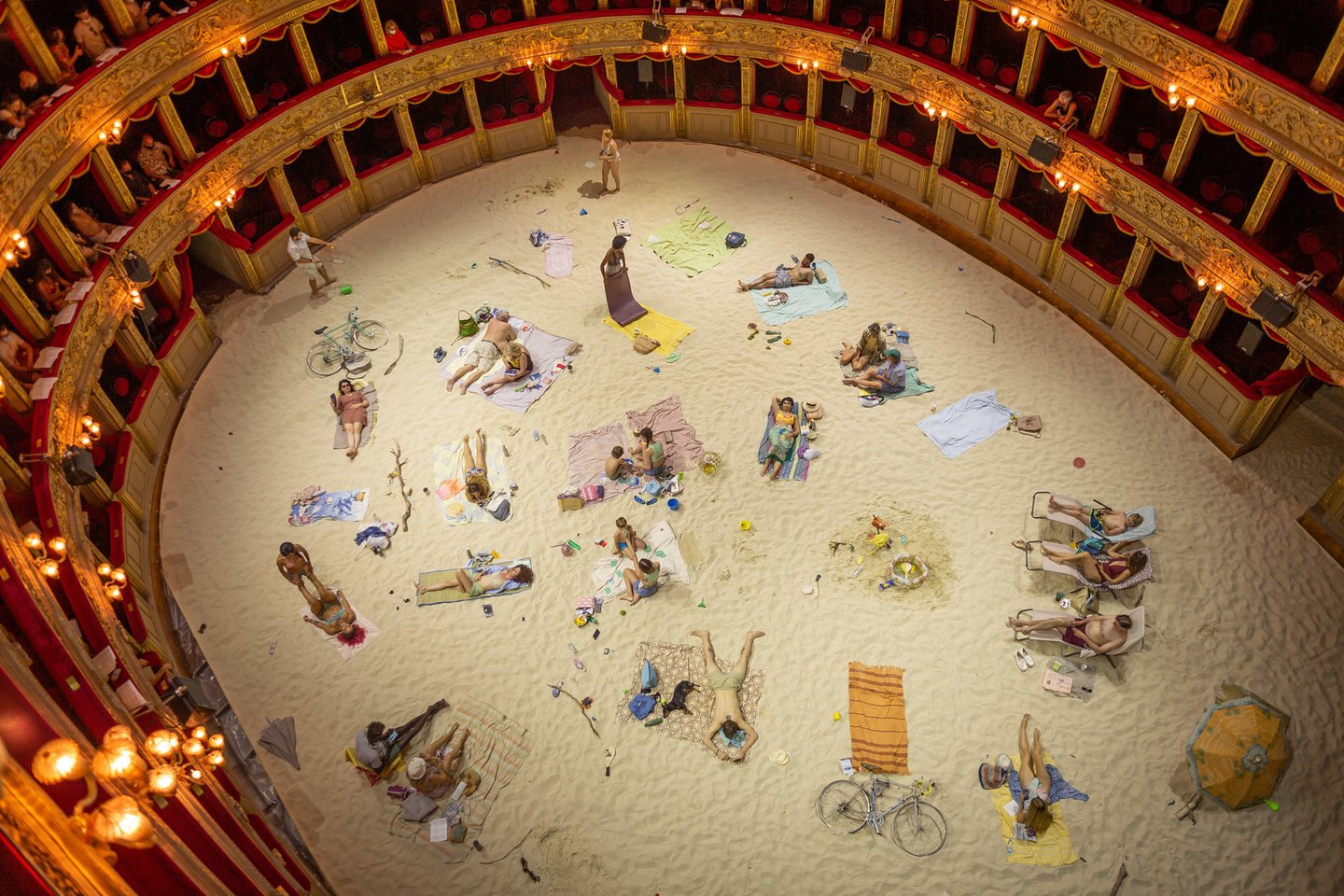 Opera-performansas „Saulė ir jūra“ Romoje, 2021. <br> Kūrinio organizatorių nuotr.