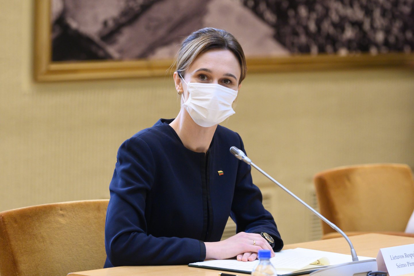Viktorija Čmilytė-Nielsen neslepia – kritiką naujam automobilių taršos mokesčiui pareiškusi valdančiosios koalicijos kolegė Aušrinė Armonaitė ją nustebino.<br>V.Skaraičio nuotr.