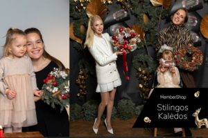 Inga Stumbrienė ir kitos žinomos mamos sužibėjo Kalėdinių vainikų dirbtuvėse