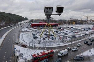 Apie gremėzdišką stovą Vilniuje prakalbęs R. Šimašius sulaukė Lietuvos policijos juokelio